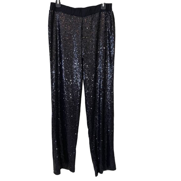 Joan Boyce Black Sequin Pants Size Medium - Picture 14 of 16